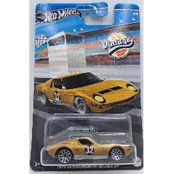 Lamborghini Miura SV #32 1971 Or Vintage Car Club Hotwheels 1/64 - HWHRV03