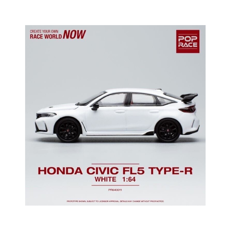 Honda Civic Type R FL5 Blanc Pop Race 1/64 - PR640011