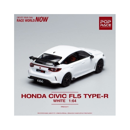 Honda Civic Type R FL5 Blanc Pop Race 1/64 - PR640011