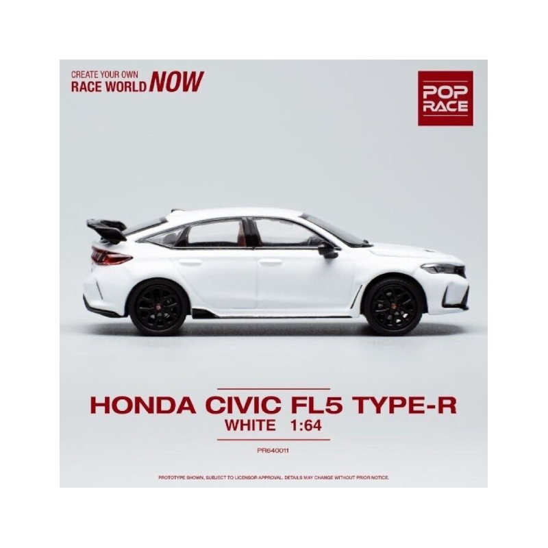 Honda Civic Type R FL5 Blanc Pop Race 1/64 - PR640011