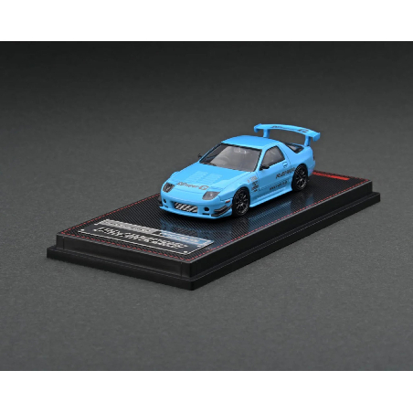 Mazda RX-7 FC3S RE Amemiya Bleu Clair Ignition Model 1/64 - IG2498