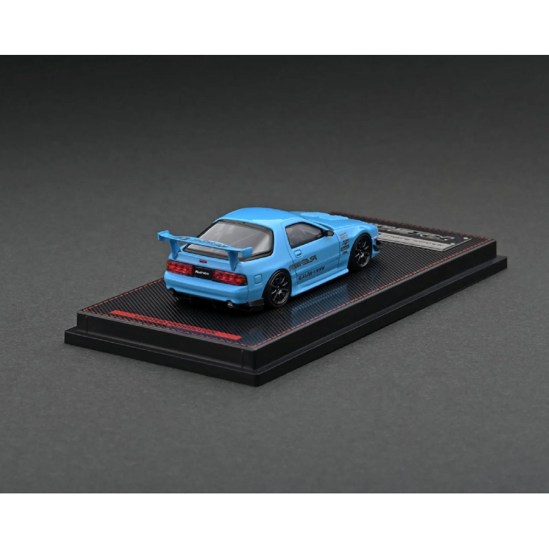 Mazda RX-7 FC3S RE Amemiya Bleu Clair Ignition Model 1/64 - IG2498