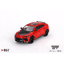 Lamborghini Urus Performante Rosso Mars LHD Mini GT 1/64 - MGT00657 - L