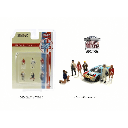 Figurines Race Day n°2 Figure Set American Diorama 1/64 - AD - 76472MJ