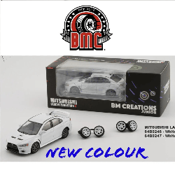 Mitsubishi Lancer Evo X LHD Blanc BM Creations 1/64 - 64B0247