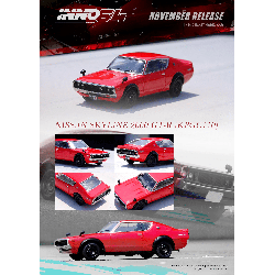 Nissan Skyline 2000 GT - R KPGC110 Rouge Inno64 1/64 - IN64 - KPGC110 - RED