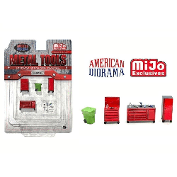 Metal Tools set B American Diorama 1/64 - AD - 2411MJ