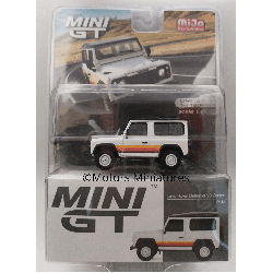 Land Rover Defender 90 Wagon Blanc LHD Mini GT 1/64 (Blister) - MGT00378 - MJ