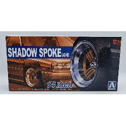 Jantes et pneus #29 SHADOW SPOKE 4H 14" Aoshima 1/24 - abk05322