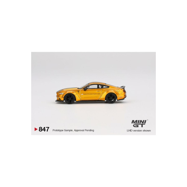 Ford Mustang LB Works – LB Gold – LHD – Mini GT 1/64 - 2