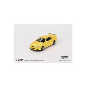 Nissan GT-R R34 V-Spec Lightning Yellow – Mini GT 1/64