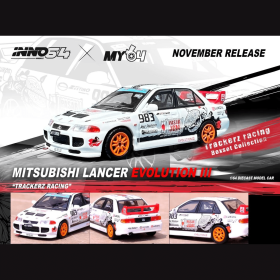 Mitsubishi Lancer EVO III Trackerz Racing Inno64 1/64