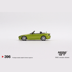 Honda S2000 AP2 RHD Lime Green Metallic Mini GT 1/64 - MGT00396 - R