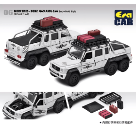 Mercedes Benz G63 AMG 6x6 "Snowfield Style" Era Car 1/64