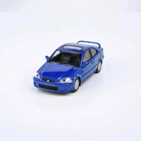 Honda civic Si EM1 1999 blue LHD Para64 1/64