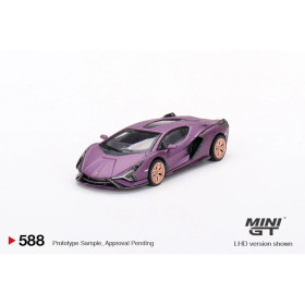 Lamborghini Sian FKP 37 Matte Viola LHD Hong Kong Exclusive Mini GT 1/64