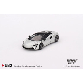 McLaren Artura Ice Silver LHD Mini GT 1/64 - MGT00582lhd