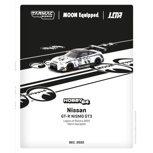 Nissan GT-R Nismo GT3 Legion of racers 2022 Moon Equipped Tarmac Works 1/64