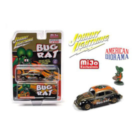 Volkswagen Beetle Rat Fink figure Bug Rat Johnny Lightning 1/64 - jlcp7384