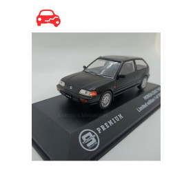 Honda Civic 1987 Zwart RHD (BESCHADIGD) Triple9 1/43
