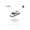 Pop Race Lamborghini Countach LPI 800-4 1/64 Bianco Siderale voor driekwartaanzicht