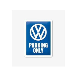 Plaque métal 3D VW Parking Only Tac signs - tac3D23135
