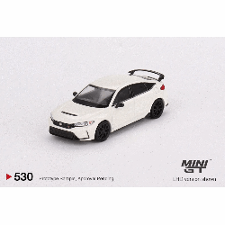 Honda Civic Type R 2023 White Championship LHD Mini GT 1/64 - MGT00530LHD