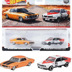 '73 Holden Monaro GTS & '77 Holden Torana A9X Hotwheels 1/64 - hwmvHBL96-979J-3